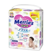 Підгузки Merries трусики для дітей розмір M 6-11 кг 58 шт (558641)