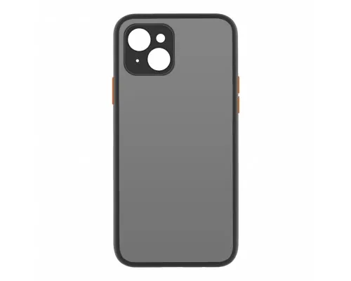 Чехол для мобильного телефона MakeFuture Apple iPhone 13 Frame (Matte PC+TPU) Black (MCMF-AI13BK)