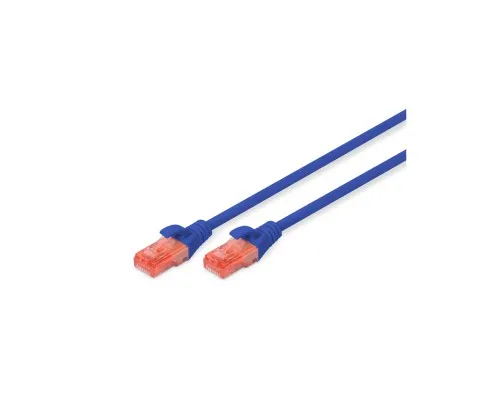 Патч-корд 0.5м, CAT 6 UTP, AWG 26/7, Cu, LSZH, blue Digitus (DK-1617-005/B)