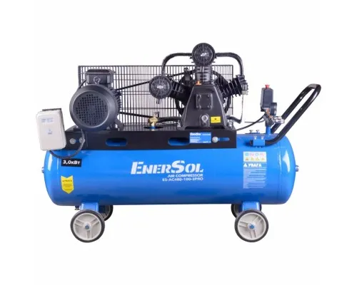 Компресор Enersol з ремінним приводом 480 л/хв, 3.0 кВт (ES-AC480-100-3PRO)