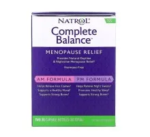 Вітамінно-мінеральний комплекс Natrol Complete Balance, Menopause Relief, AM/PM, Two Bottles 30 Ca (NTL03001)