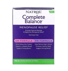 Витаминно-минеральный комплекс Natrol Complete Balance, Menopause Relief, AM/PM, Two Bottles 30 Ca (NTL03001)
