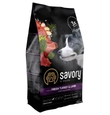 Сухой корм для собак Savory Medium Breed rich in Fresh Turkey and Lamb 3 кг (4820232630266)