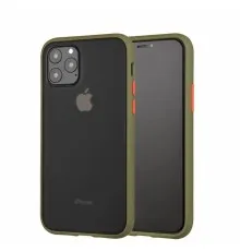 Чохол до мобільного телефона MakeFuture Apple iPhone 11 Pro Frame (Matte PC+TPU) Green (MCMF-AI11PGN)