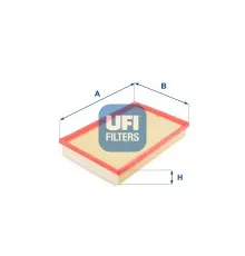 Повітряний фільтр для автомобіля UFI 30.158.00