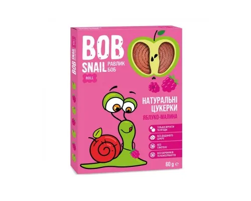 Конфета Bob Snail Улитка Боб яблочно-малина 60 г (4820162520453)