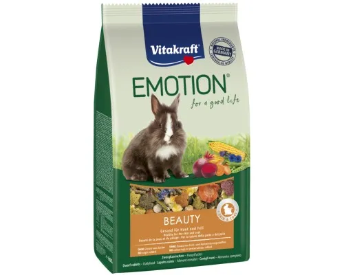 Корм для гризунів Vitakraft Emotion Beauty Selection Adult для кроликів 600 г (4008239314550)