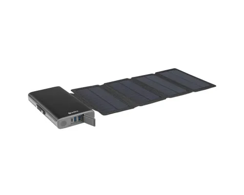 Батарея универсальная Sandberg 25000mAh, Solar 4-Panel/8W, USB-C input/output(18W max), USB-A*2/3A(Max) (420-56)