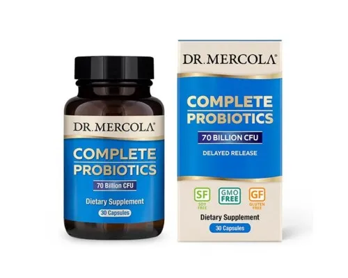 Пробиотики Dr. Mercola Комплекс Пробиотиков, Complete Probiotics 70 Billion, 30 капсул (MCL01318)