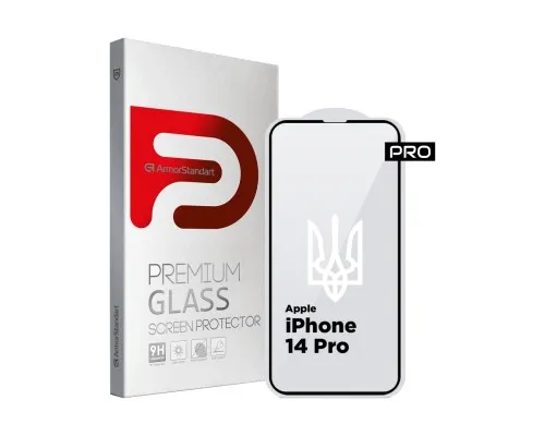 Стекло защитное Armorstandart Pro 3D LE Apple iPhone 14 Pro Black (ARM65658)