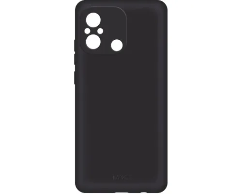 Чехол для мобильного телефона MAKE Xiaomi Redmi 12C Skin Black (MCS-XR12CBK)
