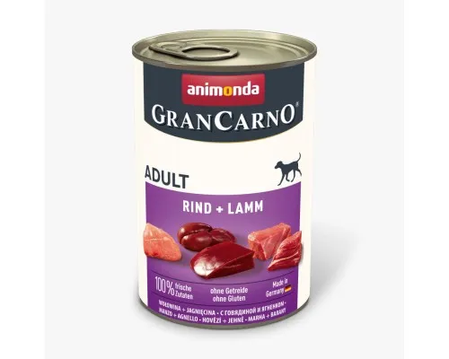Консервы для собак Animonda GranCarno Adult Beef + Lamb 400 г (4017721827331)