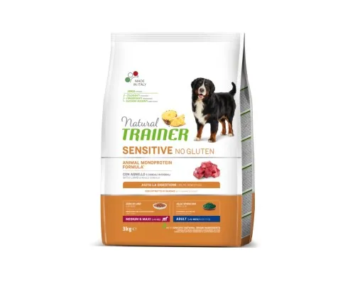 Сухий корм для собак Trainer Natural Dog Sensitive Adult Medium&Maxi With Lamb 3 кг (8059149252476)