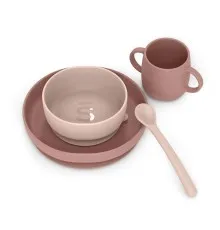 Набір дитячого посуду Suavinex Colour Essence рожевий (401543)