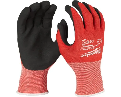 Защитные перчатки Milwaukee з опором порізам 1 рівня, зимові, 8/M (4932471343)