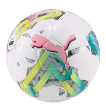 М'яч футбольний Puma Orbita 4 HYB (FIFA Basic) Уні 5 Білий / Рожевий / Мультиколор (4065449751452)