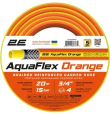 Поливочный шланг 2E AquaFlex Orange 3/4", 20м, 4 шари, 20бар, -10+60°C (2E-GHE34OE20)