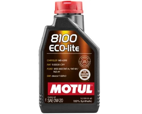 Моторное масло MOTUL 8100 Eco-lite SAE 0W-20, 1л