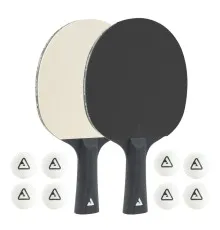 Комплект для настільного тенісу Joola Black White 2 Bats 8 Balls (54817) (930799)