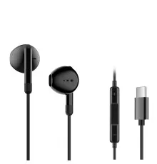 Навушники Ergo VM-730 Type-C Earphones Black (VM-730K)