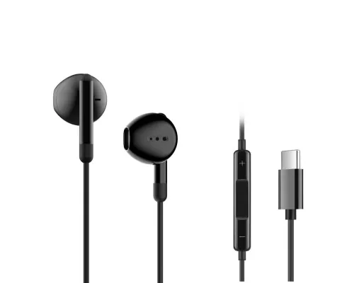 Наушники Ergo VM-730 Type-C Earphones Black (VM-730K)