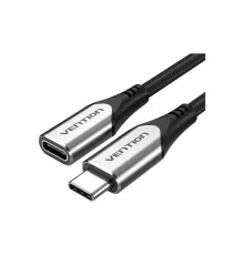 Дата кабель USB-C 3.1 M/F 1.0m 60W (20V/3A) 4K60HZ Thunderbolt 3 Vention (TABHF)