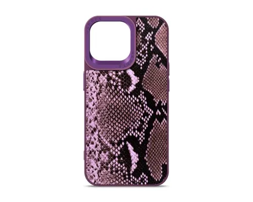 Чохол до мобільного телефона Harder Genuine Snake Apple iPhone 14 Pro Max Dark Purple (ARM76791)