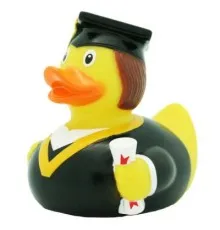 Іграшка для ванної Funny Ducks Выпускник утка (L1887)