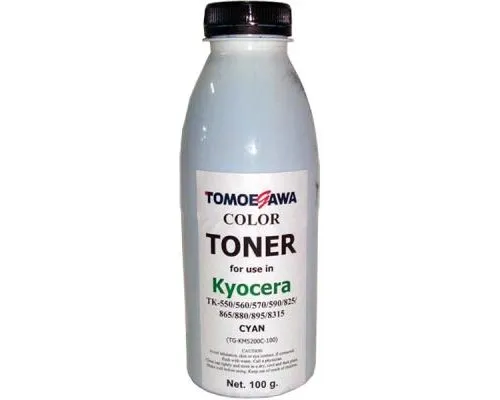 Тонер KYOCERA TK-550/825/865/880/895/8315 100г Cyan Tomoegawa (TG-KM5200C-100)