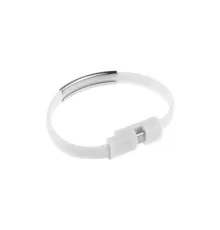 Дата кабель USB 2.0 AM to Micro 5P 0.2m браслет white Extradigital (KBU1781)