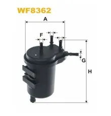 Фільтр паливний Wixfiltron WF8362