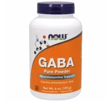 Аминокислота Now Foods GABA (Гамма-Аминомасляная Кислота), Порошок, 170 гр (NOW-00215)