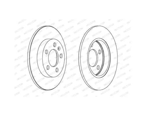 Гальмівний диск FERODO DDF1155