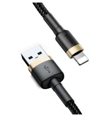 Дата кабель USB 2.0 AM to Lightning 1.0m 1.5A gold-black Baseus (CALKLF-BV1)