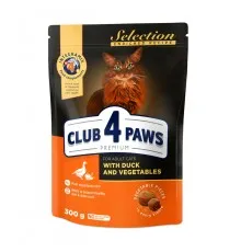 Сухой корм для кошек Club 4 Paws Премиум. С уткой и овощами 300 г (4820215365451)