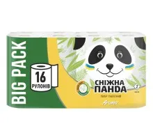 Туалетний папір Сніжна Панда Aroma 2 шари 16 рулонів (4820183971289)