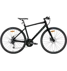 Велосипед Leon 28" HD-80 DD рама-21" 2022 Black/Grey (OPS-LN-28-022)
