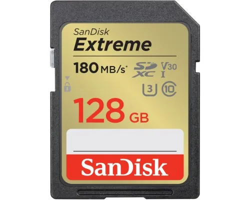 Карта памяті SanDisk 128GB SD class 10 UHS-I Extreme (SDSDXVA-128G-GNCIN)