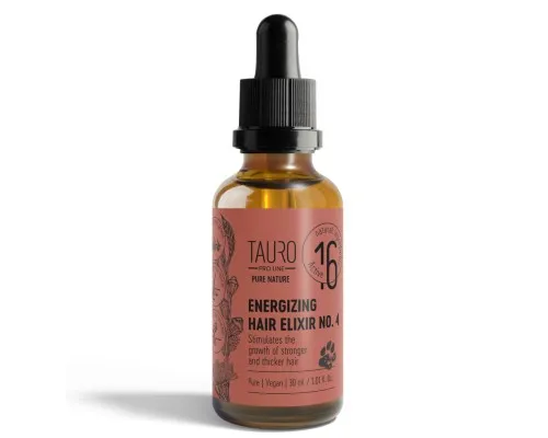 Эфирное масло для животных Tauro Pro Line Energizing Hair Elixir №4 для стимуляции роста шерсти 30 мл (TPL47411)