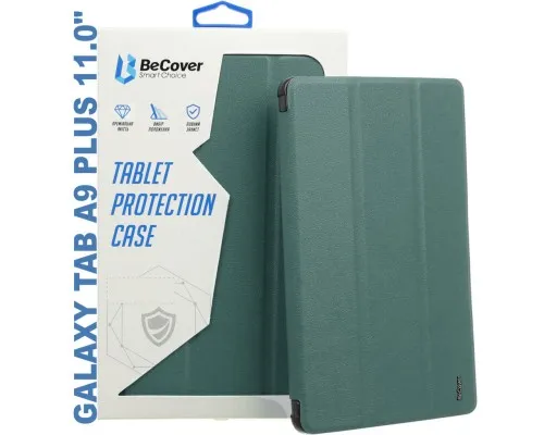 Чехол для планшета BeCover Soft Edge stylus holder Samsung Tab A9 Plus SM-X210/SM-X215/SM-X216 11.0 Dark Green (710368)