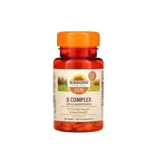 Витамин Sundown Комплекс витаминов B, B-Complex, Sundown Naturals, 100 таблеток (SDN-00601)