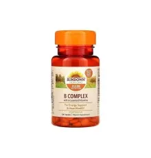 Вітамін Sundown Комплекс вітамінів B, B-Complex, Sundown Naturals, 100 таблеток (SDN-00601)