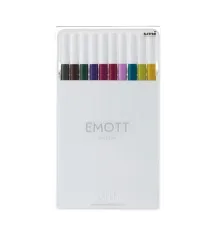Лайнер UNI набір Emott Calm-tone Dark Color 0.4 мм 10 кольорів (PEM-SY/10C.03CTDC)