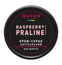 Скраб для обличчя Mayur Raspberry Praline Cream Scrub Малинове праліне 50 мл (4820230953268)