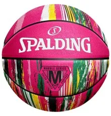 Мяч баскетбольный Spalding Marble Ball рожевий Уні 7 84402Z (689344406510)