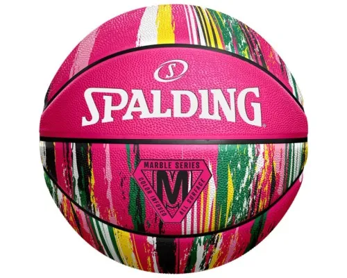 М'яч баскетбольний Spalding Marble Ball рожевий Уні 7 84402Z (689344406510)