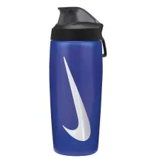 Пляшка для води Nike Refuel Bottle Locking Lid 18 OZ блакитний, чорний, сріблястий 532 мл N.100.7669.423.18 (887791745217)