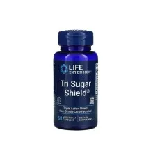 Травы Life Extension Тройная защита от сахара, Tri Sugar Shield, 60 вегетарианских к (LEX-18036)