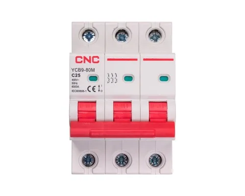 Автоматичний вимикач CNC YCB9-80M 3P C25 6ka (NV821549)