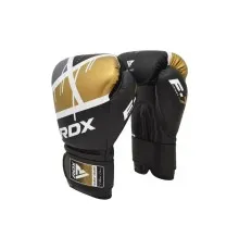 Боксерські рукавички RDX F7 Ego Black Golden 10 унцій (BGR-F7BGL-10oz)